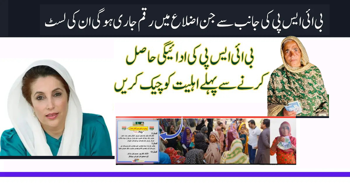 BISP 8171 Phase 3 Districts List Rs. 13,500 Payment Begins in June 2025