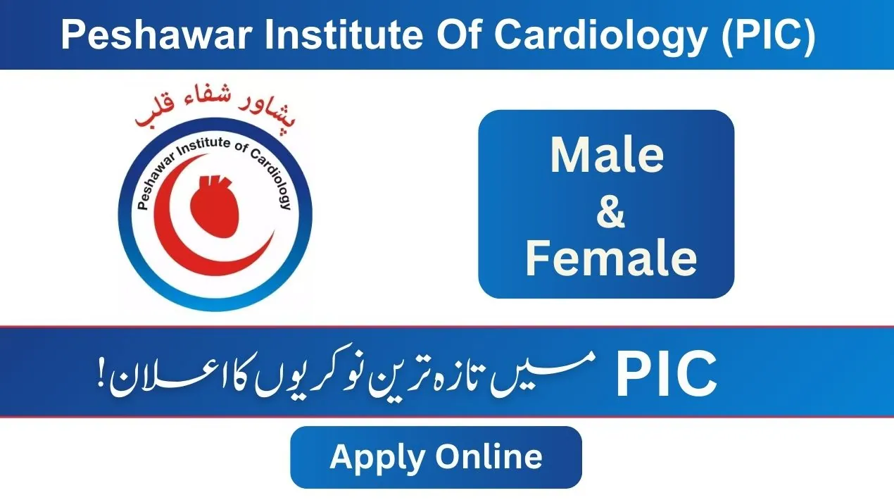 Peshawar Institute Of Cardiology PIC Jobs 2025 - Apply Online
